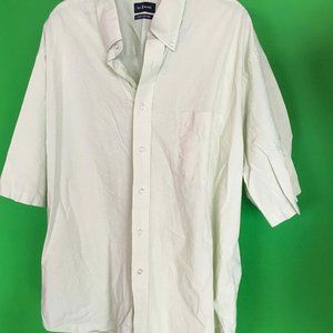 Lime Green and White Checkered Dress Shirt